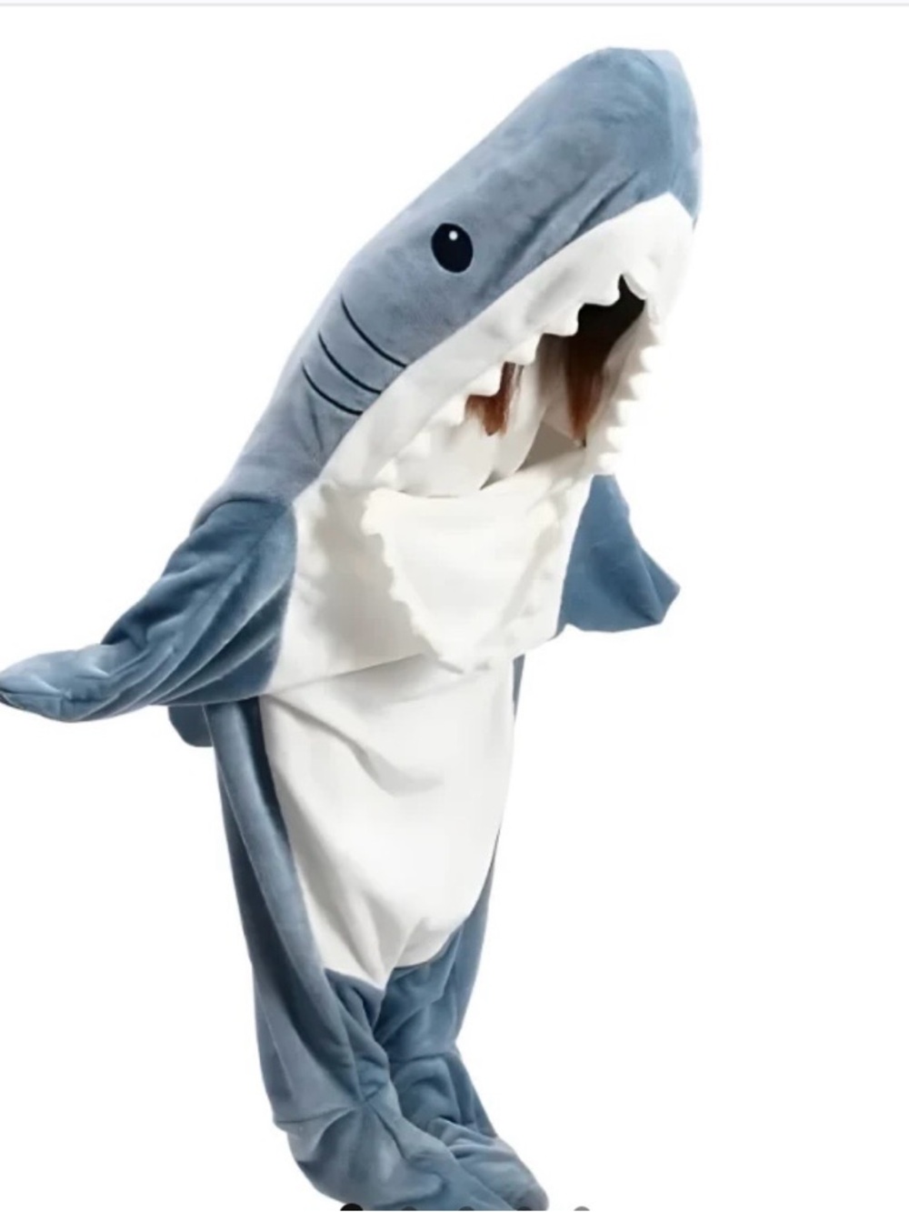 Plush Shark Costume Hoodie